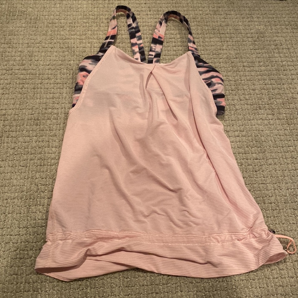 LULULEMON RESTLESS TANK IN PINK CAMO - Picture 2 of 4
